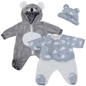 BiBi Outfits - Set of Two Doll Clothes (Polar Bear & Koala) (50 cm / 20")