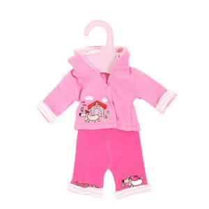 Dolly Designs 2 piece doggy trouser set with hood 12-14"