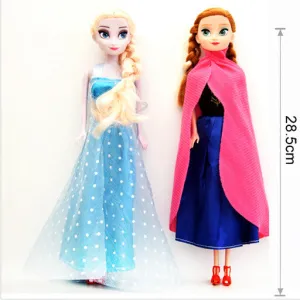 Hot sale Princess Elsa Anna Doll Snow Queen Children Girls Toys Birthday Christmas Gifts For Kids Sharon Dolls free shipping