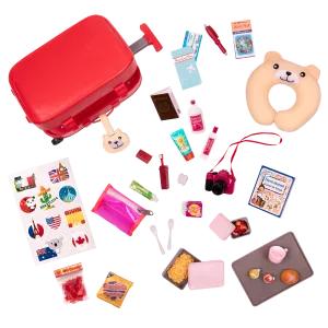 Well Traveled Luggage Set - Red